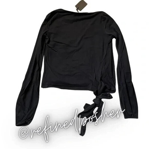 n:PHILANTHROPY Grace Black Cat Top Black Women's Size Small NEW MSRP 148.00 - Picture 4 of 6